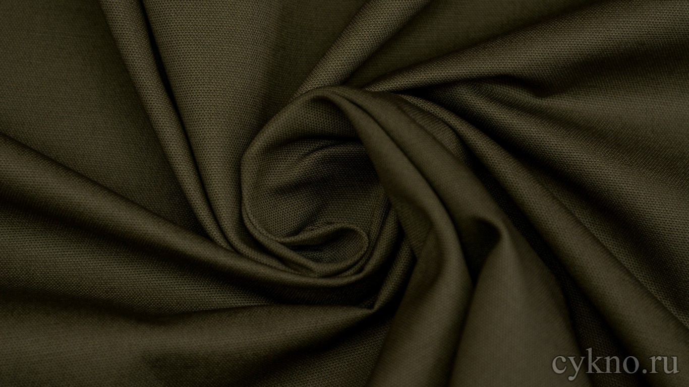 Ткань Костюмная оливково-зеленая